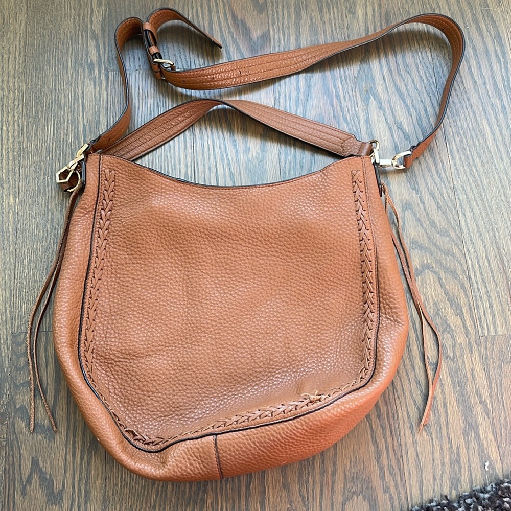 Women’s Rebecca Minkoff Tan Pebble Grain Leather Shoulder Bag